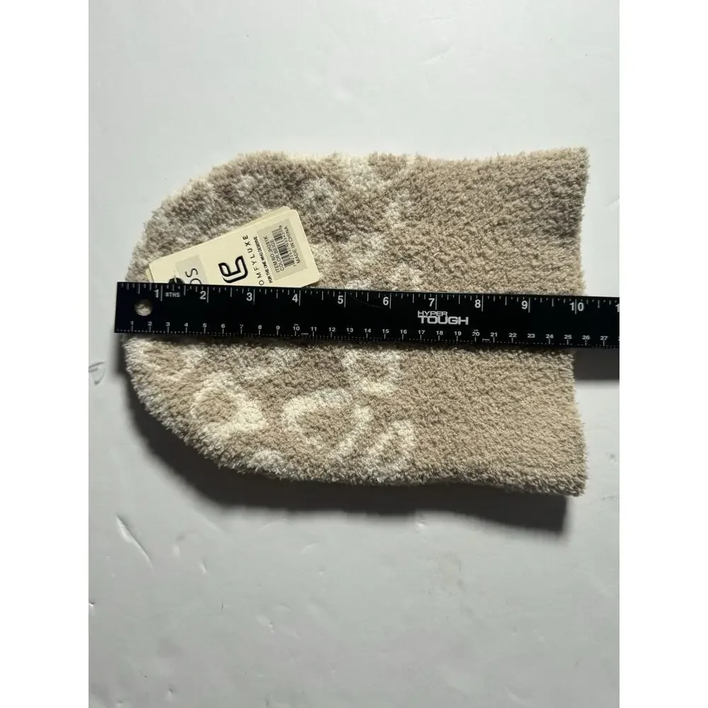 ComfyLuxe Kids Beige Fleece Beanie Winter Hat Soft Stretch One Size NWT
